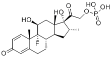 structure of CAS# 312-93-6, Dexamethasone phosphate