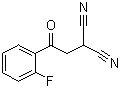 structure of CAS# 312307-38-3, 2-[2-(2-Fluorophenyl)-2-oxoethyl]propanedinitrile