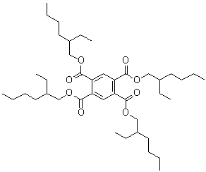 CAS # 3126-80-5, Tetrakis(2-ethylhexyl) pyromellitate, Octyl pyromellitate, Pairomex P 08, Pyromellitate 08, Tetra(2-ethylhexyl)pyromellitate, Tetrakis(2-ethylhexyl) pyromellitate, Tetraoctyl pyromellitate, UL 100, UL 80