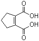 CAS # 3128-15-2, 1-Cyclopentene-1,2-dicarboxylic acid, 1,2-Dicarboxy-1-cyclopentene, 1,2-Dicarboxycyclopentene, Cyclopentene-1,2-dicarboxylic acid, NSC 291647