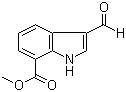structure of CAS# 312973-24-3, 3-醛基吲哚-7-甲酸甲酯