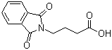structure of CAS# 3130-75-4, 4-(1,3-Dioxo-1,3-dihydro-2H-isoindol-2-yl)butanoic acid