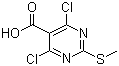 CAS # 313339-35-4, 4,6-Dichloro-2-(methylthio)pyrimidine-5-carboxylic acid