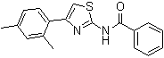 structure of CAS# 313553-47-8, N-[4-(2,4-Dimethylphenyl)-2-thiazolyl]-benzamide