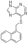 CAS # 313984-77-9, 6-[(1-Naphthalenylmethyl)thio]-9H-purine, 6-[(1-Naphthalenylmethyl)thio]-1H-purine