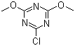 structure of CAS# 3140-73-6, 2-氯-4,6-二甲氧基-1,3,5-三嗪