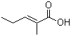 structure of CAS# 3142-72-1, 2-甲基-2-戊烯酸