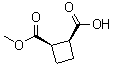 structure of CAS# 31420-52-7, 顺式-环丁烷-1,2-二甲酸单甲酯