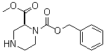 structure of CAS# 314741-63-4, (2S)-1,2-Piperazinedicarboxylic acid 2-methyl 1-(phenylmethyl) ester