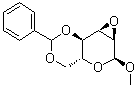 structure of CAS# 3150-15-0, Methyl 2,3-anhydro-4,6-O-benzylidene-alpha-D-allopyranoside