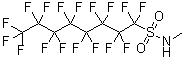 structure of CAS# 31506-32-8, Perfluoro-N-methyloctanesulfonamide