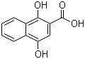 structure of CAS# 31519-22-9, 1,4-二羟基-2-萘甲酸