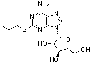 structure of CAS# 31528-53-7, 2-(丙硫基)腺苷