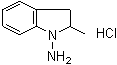 structure of CAS# 31529-47-2, 2,3-二氢-2-甲基-1H-吲哚-1-胺单盐酸盐