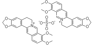 structure of CAS# 316-41-6, 硫酸黄连素