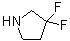 structure of CAS# 316131-01-8, 3,3-二氟吡咯烷