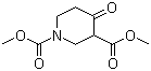 structure of CAS# 31633-70-2, 4-氧代-1,3-哌啶二羧酸二甲酯