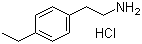 4-乙基苯乙胺盐酸盐分子结构 (CAS 3166-88-9)