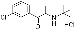 structure of CAS# 31677-93-7, Bupropion hydrochloride