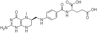 structure of CAS# 31690-09-2, Levomefolic acid