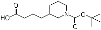 structure of CAS# 318536-95-7, 1-叔丁氧羰基-3-哌啶丁酸