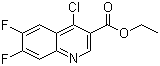 CAS # 318685-01-7, 4-Chloro-6,7-difluoro-3-quinolinecarboxylic acid ethyl ester