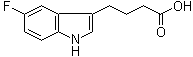 structure of CAS# 319-72-2, 5-Fluoroindole-3-butyric acid