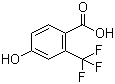 structure of CAS# 320-32-1, 4-羟基-2-三氟甲基苯甲酸