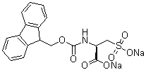 structure of CAS# 320384-09-6, N-[(9H-芴-9-基甲氧基)羰基]-3-磺基-L-丙氨酸二钠盐