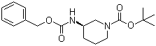 CAS 登录号：320580-76-5, (3R)-3-苄氧羰基氨基哌啶-1-甲酸叔丁酯