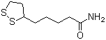 CAS # 3206-73-3, DL-5-(1,2-Dithiolan-3-yl)valeramide, 5-(Dithiolan-3-yl)valeramide