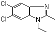structure of CAS# 3237-62-5, 1-乙基-2-甲基-5,6-二氯苯并咪唑