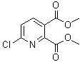 structure of CAS# 32383-03-2, 6-Chloro-2,3-pyridinedicarboxylic acid dimethyl ester