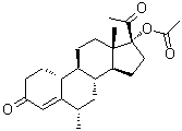 CAS # 32420-14-7, (6alpha)-17-(Acetyloxy)-6-methyl-19-norpregn-4-ene-3,20-dione, 17-Hydroxy-6alpha-methyl-19-norpregn-4-ene-3,20-dione acetate