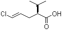 structure of CAS# 324519-66-6, (2S,4E)-5-Chloro-2-(1-methylethyl)-4-pentenoic acid