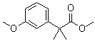 structure of CAS# 32454-33-4, 2-(3-甲氧基苯基)-2-甲基丙酸甲酯