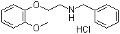 CAS # 3246-03-5, N-(2-(2-Methoxyphenoxy)ethyl)benzylamine hydrochloride
