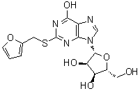 CAS # 32465-60-4, 2-(Furfurylthio)inosine