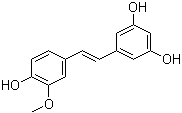 structure of CAS# 32507-66-7, 5-[(1E)-2-(4-羟基-3-甲氧基苯基)乙烯基]-1,3-苯二酚