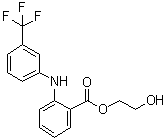 beta-Hydroxyethyl flufenamate molecular structure (CAS 32508-98-8)
