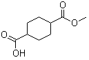 structure of CAS# 32529-79-6, 1,4-Cyclohexanedicarboxylic acid monomethyl ester