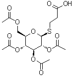 CAS # 3254-10-2, 3-[(2,3,4,6-Tetra-O-acetyl-beta-D-glucopyranosyl)thio]propanoic acid