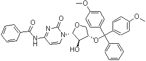 CAS # 325683-91-8, N-[1-[(2R,3R,4S)-4-[Bis(4-methoxyphenyl)phenylmethoxy]tetrahydro-3-hydroxy-2-furanyl]-1,2-dihydro-2-oxo-4-pyrimidinyl]-benzamide