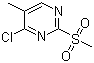 structure of CAS# 325780-94-7, 4-Chloro-5-methyl-2-(methylsulfonyl)pyrimidine