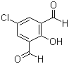 structure of CAS# 32596-43-3, 5-Chloro-2-hydroxyisophthalaldehyde