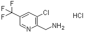 structure of CAS# 326476-49-7, 2-Aminomethyl-3-chloro-5-(trifluoromethyl)pyridine hydrochloride