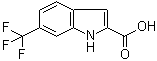 structure of CAS# 327-20-8, 6-(三氟甲基)-1H-吲哚-2-羧酸