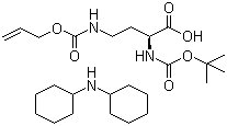 structure of CAS# 327156-92-3, N-叔丁氧羰基-N'-烯丙氧基羰基-L-2,4-二氨基丁酸二环己胺盐
