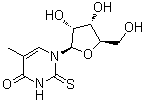 structure of CAS# 32738-09-3, 2-硫代-5-甲基尿苷