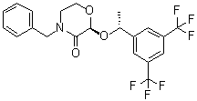 CAS # 327623-36-9, (2S)-2-[(1R)-1-[3,5-Bis(trifluoromethyl)phenyl]ethoxy]-4-(phenylmethyl)-3-morpholinone